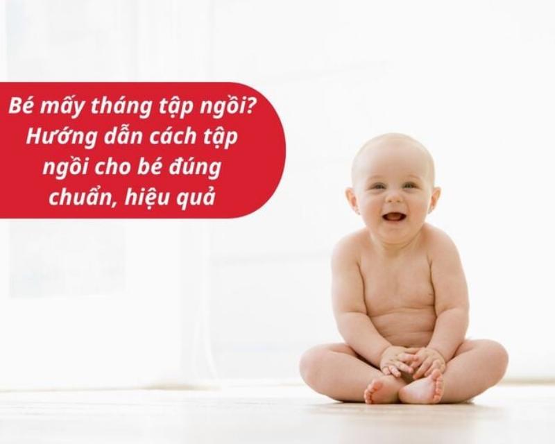 Bé học ngồi 6 tháng tuổi