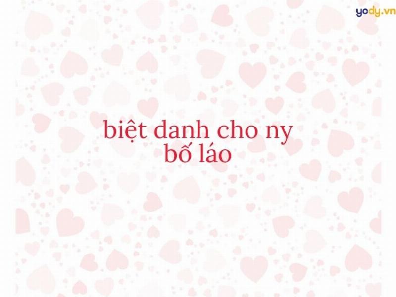 Biệt danh bá đạo hài hước cho người yêu