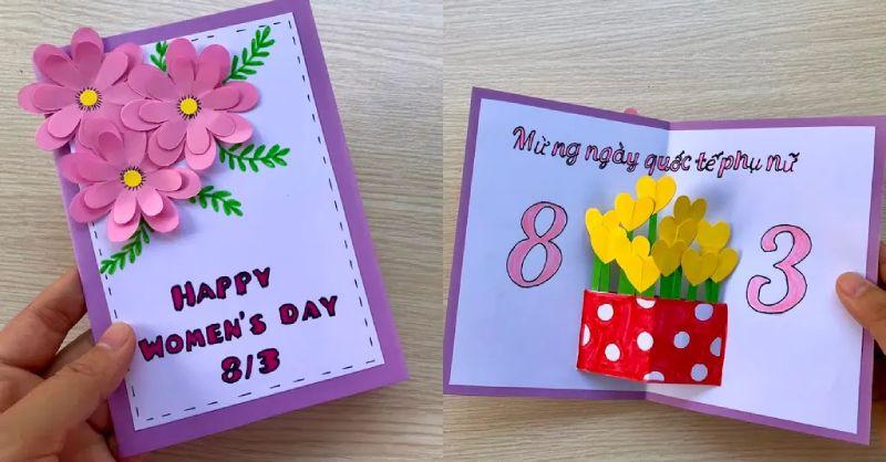 Chọn Giấy A4 Làm Thiệp 8/3