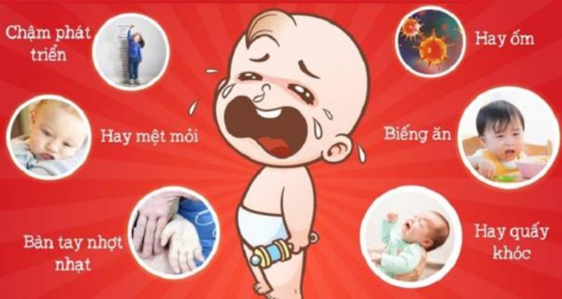 Dấu hiệu bé thiếu sắt