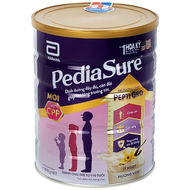 Giá sữa Pediasure 1-10 tuổi lon thiếc