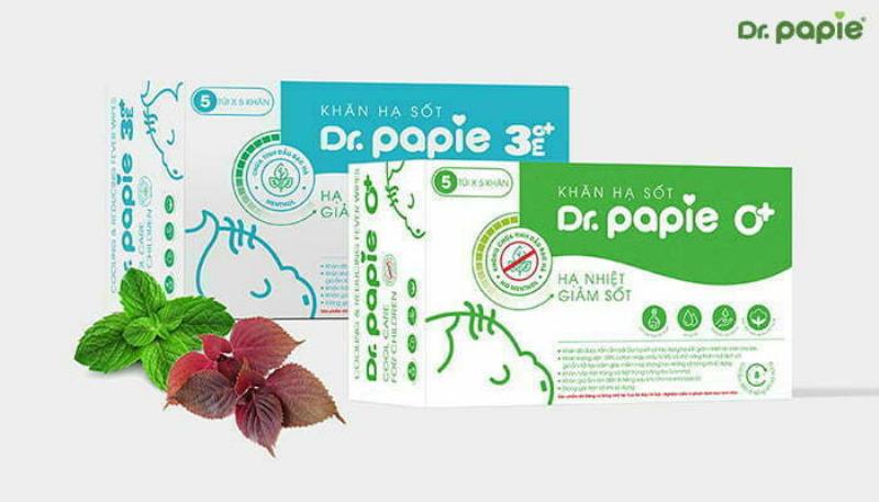 Hướng dẫn sử dụng khăn lau hạ sốt Dr Papie đúng cách