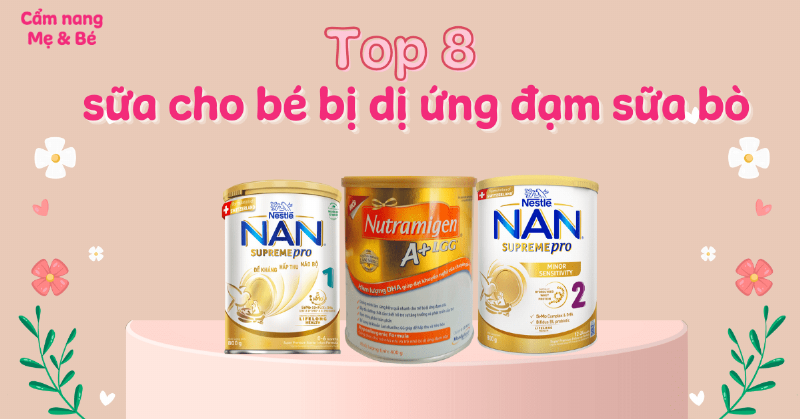 Sữa cho bé dị ứng sữa bò