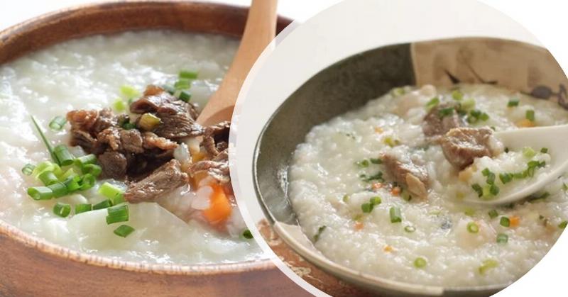 Cháo thịt bò cho bé