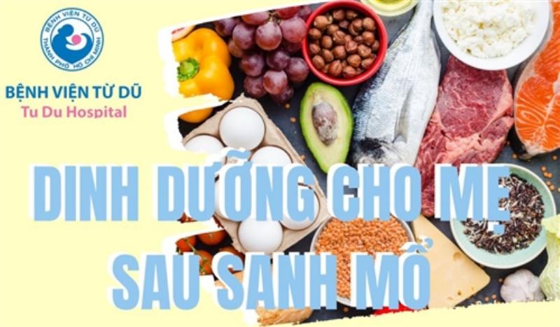 Chế độ dinh dưỡng sau sinh mổ