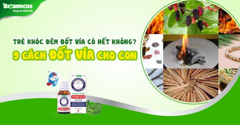 Đốt vía cho bé khóc đêm