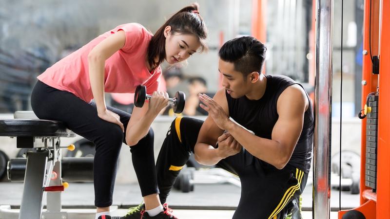 Luyện tập thể dục tăng cân