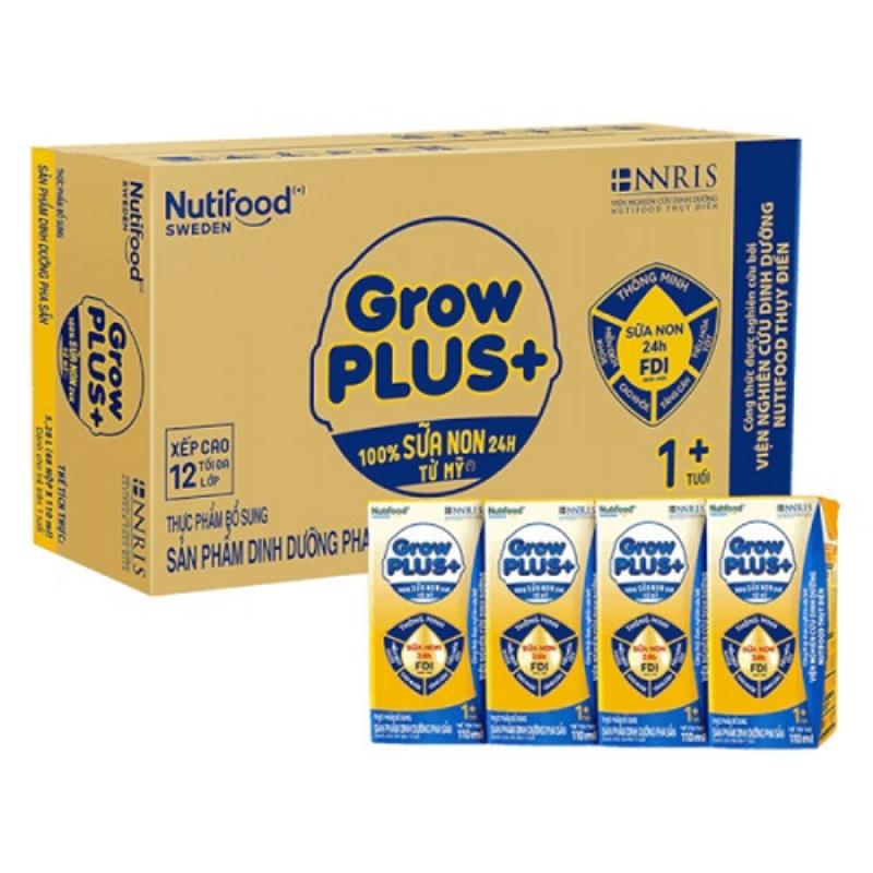 Thành phần dinh dưỡng sữa Grow Plus vàng pha sẵn 110ml
