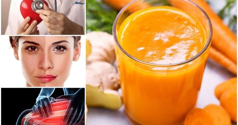 Táo, Cà rốt và Gừng tốt cho phổi