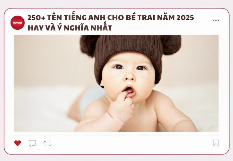 Tên Con Trai Tiếng Anh Hiện Đại