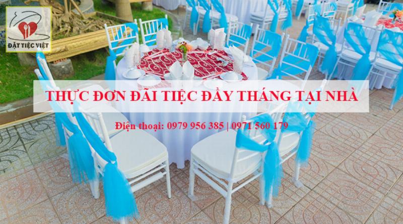 Thực đơn bữa tiệc đầy tháng bé trai