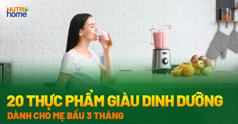 Thực phẩm cho bà bầu 3 tháng đầu